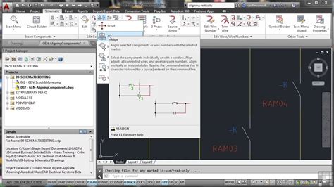 Autodesk Autocad Electrical 2014 Tutorial Aligning Components Youtube