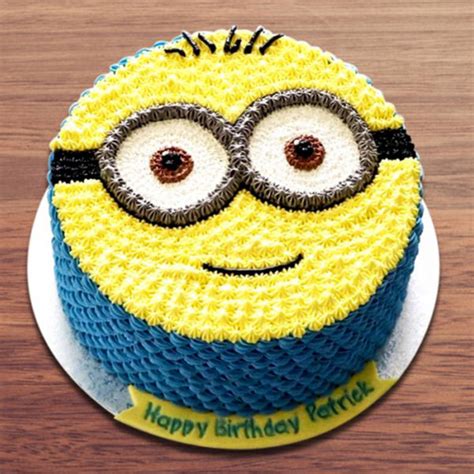 Bakingo offers a wide range of minion theme cakes for birthday celebration. Happy Moments Minion Cake | Winni