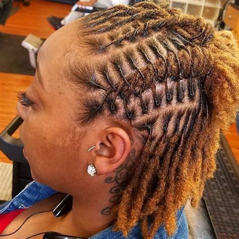 Both locks and mohawks are two craziest hairdos worn by dark ladies. Amazing & Simple Short Dreadlocks Styles For Ladies | by ...