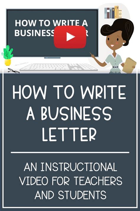 How to Write a Business Letter Video for Teachers and Students  Letter