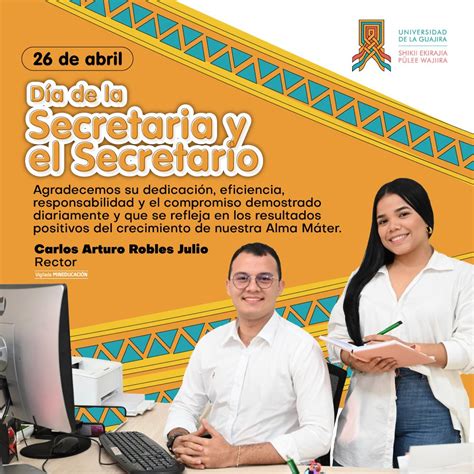 Uniguajira On Twitter Feliz Día A Las Secretarias Y Secretarios De La