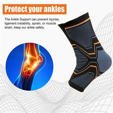 Black Blue Ankle Brace Socks Open Toe Heel Sock New Neuropathy Men