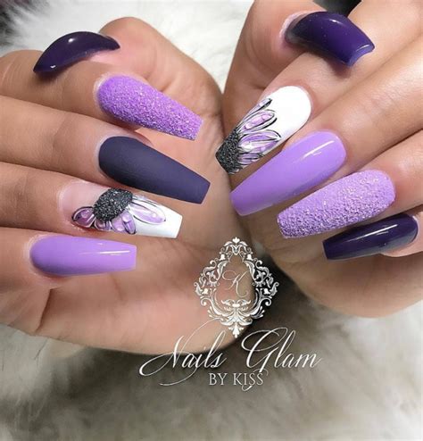 60 Gorgeous Acrylic Purple Nails Art Design Ideas Page 2 Of 62