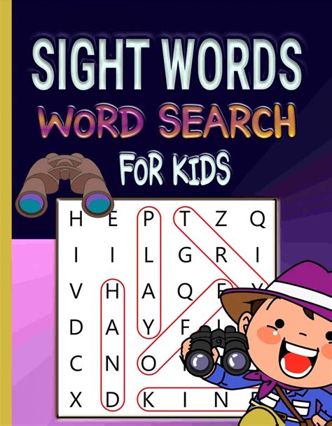 Sight Words Word Search For Kids High Frequency — Tsuvaughnie Burris