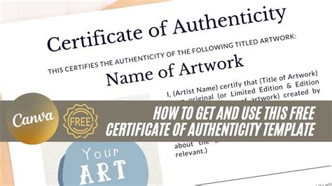 How To Get And Use Free Canva Template For A Certificate Of