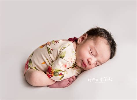 Newborn Baby Girl With Beautiful Brown Hair Welcome Baby A