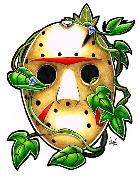 Voorhees Mask Tattoo By Extinctinks On Deviantart