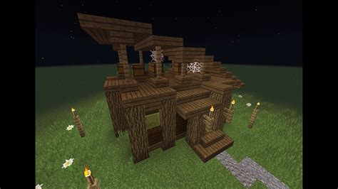 Minecraft We Build Western Log Cabin Tutorial 18 Youtube