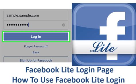 facebook lite login page how to use facebook lite login