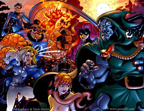 Fantastic Four Vs Dr Doom By Patcarlucci On Deviantart
