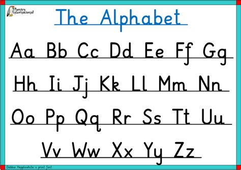 Free printable alphabet letters upper and lower case
