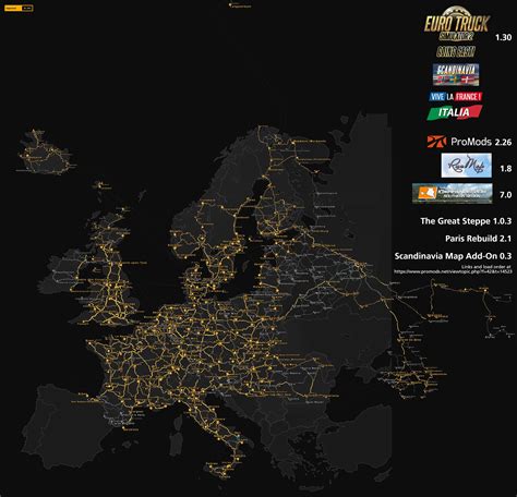 Euro Truck Simulator 2 Full Map - Euro Truck Simulator 2 Map / All DLC