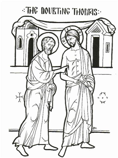 Thomas had seen jesus do many miracles. √ 24 Doubting Thomas Coloring Page in 2020 | Jesus ...