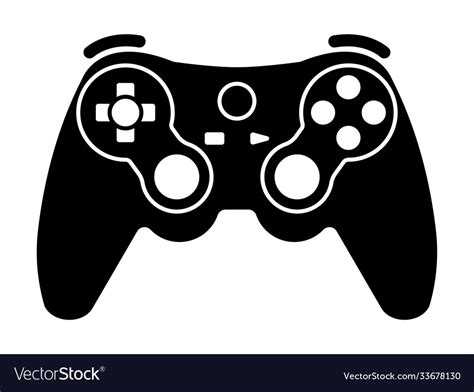 Xbox Video Game Controllers Or Gamepad Flat Icon Vector Image