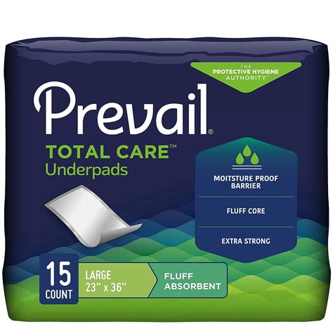 Prevail Fluff Underpad Large 15 Count Pack Of 10 Uk