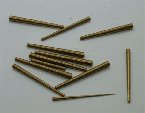 Clockmakers Large Assortment Of Tapered Brass Pins Tools Vintage