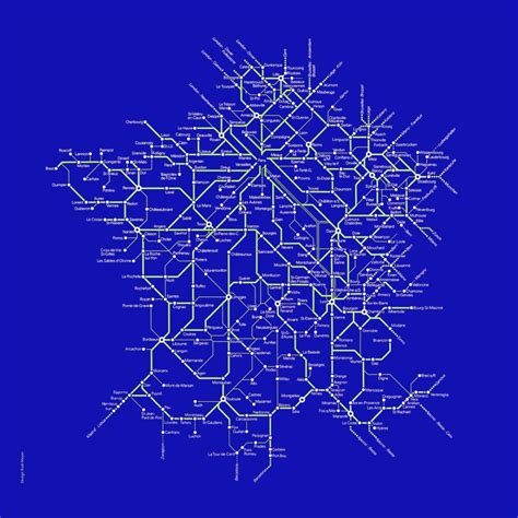 Transit Maps Historical Map French Sncf Rail Network 1976 By Rudi Meyer