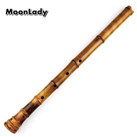 C Key Bamboo Shakuhachi Flute 5 Holes Brown Japanese Musical