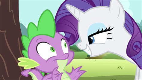 Image Rarity Grinning At Spike S4e23png My Little Pony Friendship