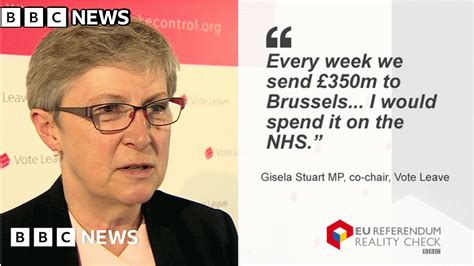 Reality Check Would Brexit Mean Extra 350m A Week For NHS BBC News