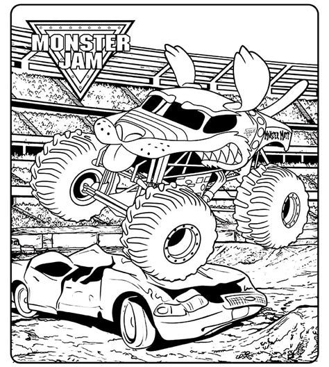 Monster Jam Coloring Page The Best Porn Website