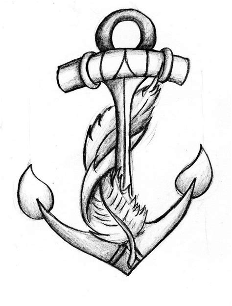 Anchor Feather Tattoo Big Possibility Combines My Two Sayings