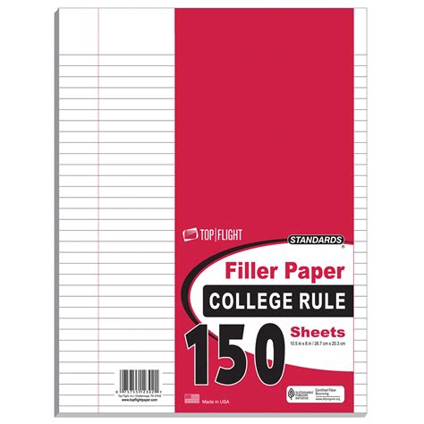 Wholesale College Ruled Filler Paper 150 Sheets 3 Hole