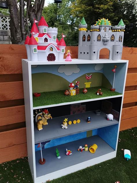 Creative Mum And Son Make Amazing Mario Play Unit From Old Bookshelf