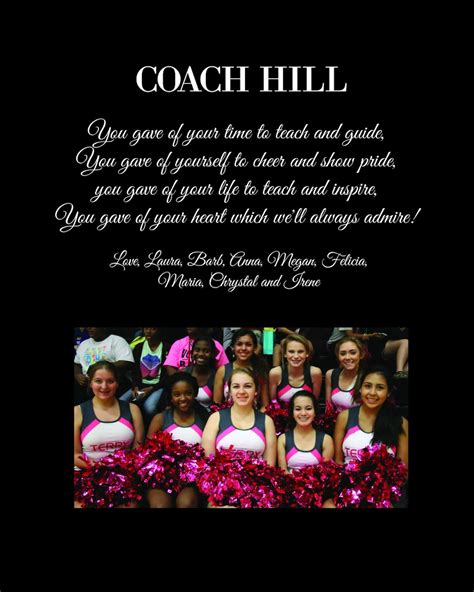Cheerleading Cheerleaderl Personalized Coach Thank You Gift Etsy