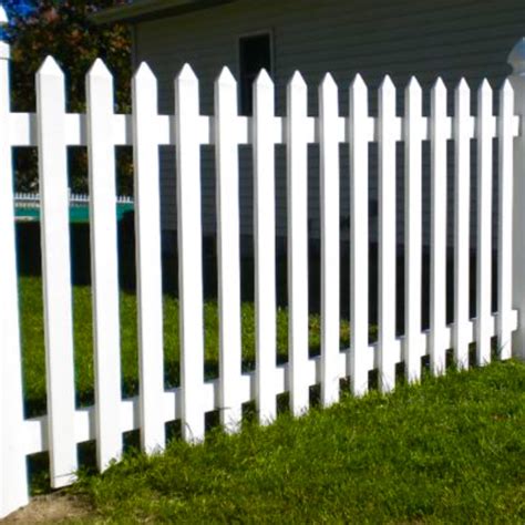 White Picket Fence Pointed Top Primed The Picket Fence Company