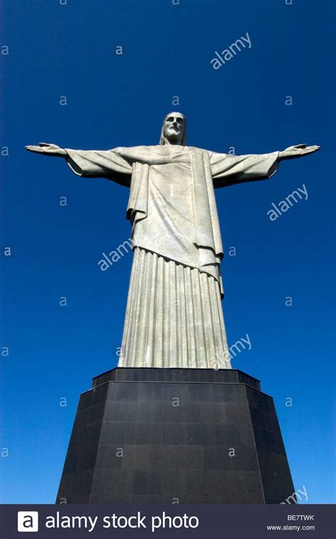 Statue Of Christ The Redeemer One Of The Seven Wonders Of The Modern Stock Photo 25988751 Alamy