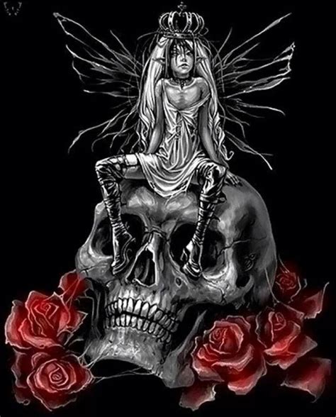 ~gothic Art Skull Stuff En 2019 Gothic Fairy Skull Y Skull Art