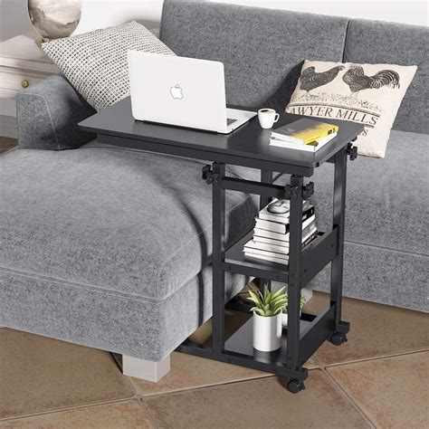 Tribesigns Sofa Side Table Mobile C Table End Table Snack Table With 2