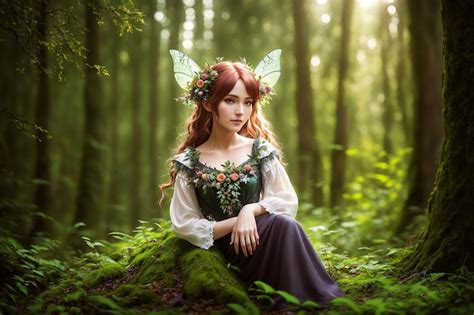 Premium Photo Beautiful Inhabitant Of The Forest Mythical Character