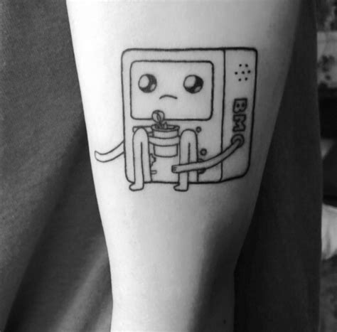 Black And White Bmo Tattoo Lineartdrawingseasyface