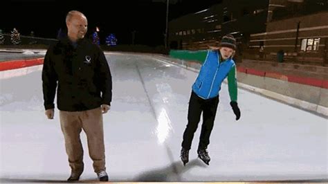 I learned to ice skate first and then i was a pro roller skater. Woman Falls Skating Backwards | Gifrific