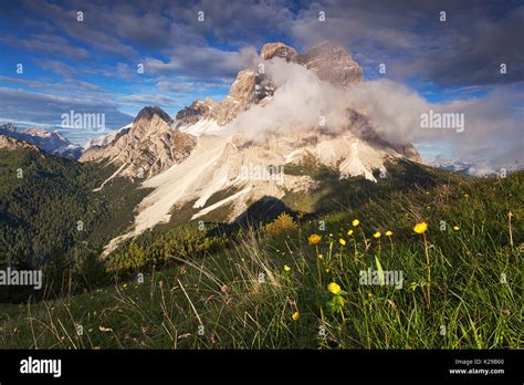 Pelmo Mount Dolomites Selva Di Cadore Belluno Veneto Italy Stock