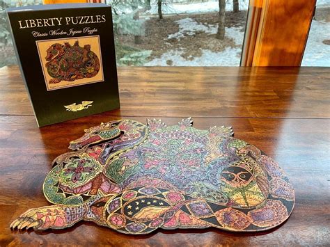 Liberty Wooden Jigsaw Puzzle Dragon Sue Coccia One Owner 469 Pcs