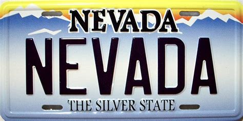 Nevada State License Plate Novelty Fridge Magnet