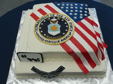 Air Force Flag Cake Retirement