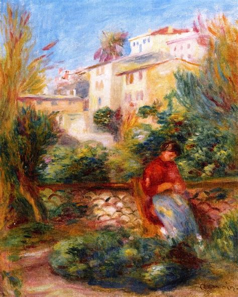 La Terrasse à Cagnes Di Pierre Auguste Renoir Il Terrazzo A Cagnes