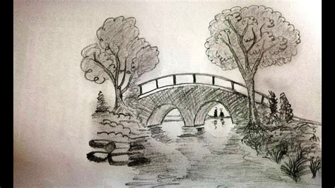 When you are starting out, try to avoid uncertain, feathery marks. How to draw a Bridge Step by Step - Pencil Drawing ...