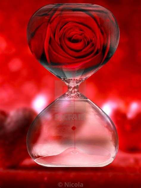 Red Rose In A Hourglass By Nicola £3100 Red Roses Hourglass Rose