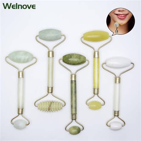 Premium Anti Aging Jade Roller Therapy 100 Natural Jade Facial Roller