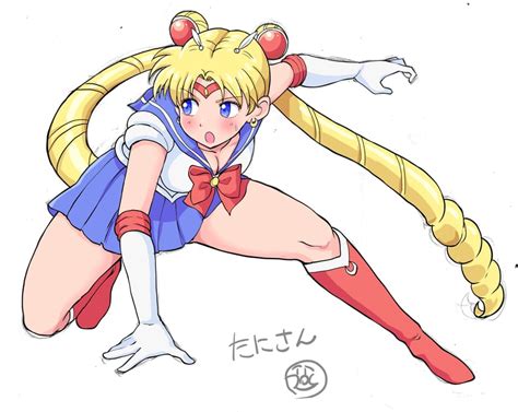 Tsukino Usagi And Sailor Moon Bishoujo Senshi Sailor Moon Drawn By Tanisan Danbooru