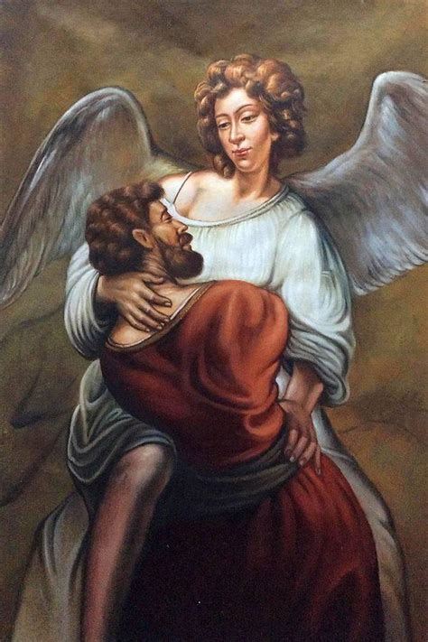 Jacob Wrestling With The Angel Reproduction