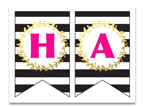 Just edit the text in the customizer, download the file and print the banner letters! FREE PRINTABLE Happy Birthday Banner and Alphabet - Six ...