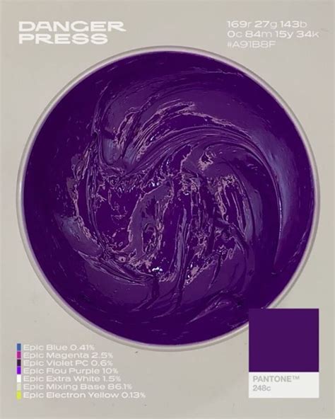 Todays Color Of The Day Is Pantone 248c Purple Used For Warner Media