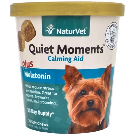 Naturvet Quiet Moments Calming Aid Supplement For Dogs 70 Soft Chews