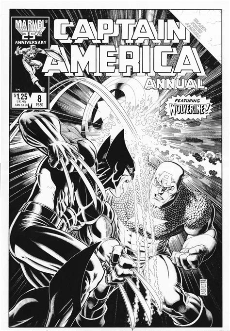 Arthur Adams Recreates Captain America Annual 8 S Cover By Mike Zeck